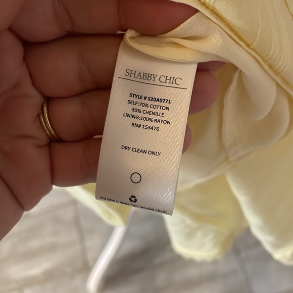 [SHABBY CHIC] Yellow Ruffle Knit Dress - Size Large NWT - Picture 5 of 7